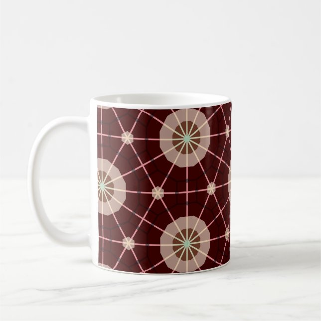 Geometrische Schwärmetöne Kaffeetasse (Links)