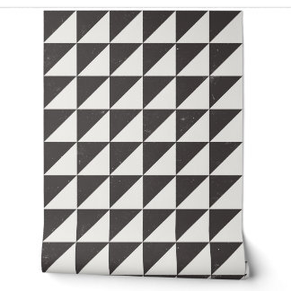 Geometrische Schwarz- und Weiß-Dreiecke Tapete