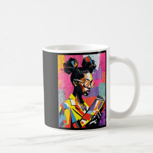 Geometrische schwarze Geschichte gebildete Frauen Kaffeetasse