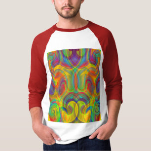 GEOMETRISCHE SCHWIMMERKUNST ABSTRAKT T-Shirt
