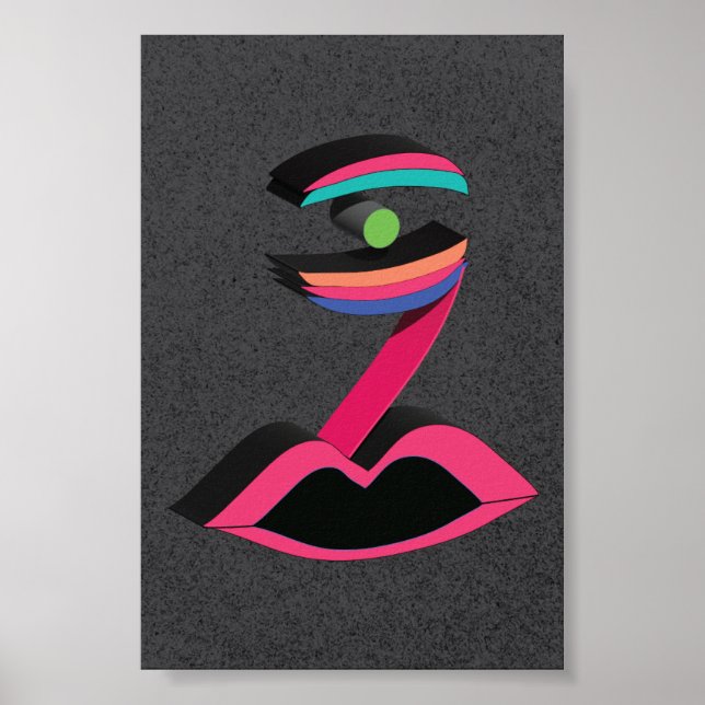 Geometrische Seite - Original-Entwurf des TMD Poster (Vorne)