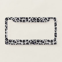 Geometrische Silber-Graue Illustrative Leopard-Ros