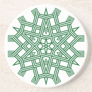 Geometrische Snowflake-Untersetzer Getränkeuntersetzer