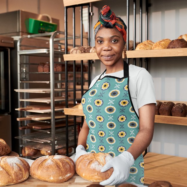 Geometrische Sonnenblume Schürze (Von Creator hochgeladen)