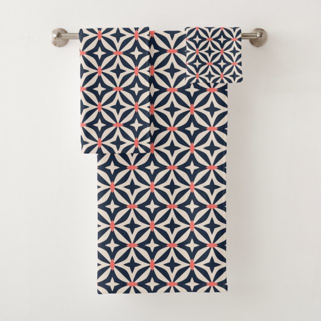 Geometrische Sternchen-Vereinbarung Badhandtuch Set (Insitu)