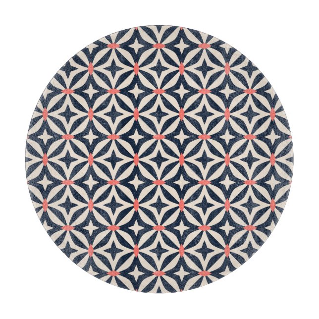 Geometrische Sternchen-Vereinbarung Schneidebrett (Vorderseite)