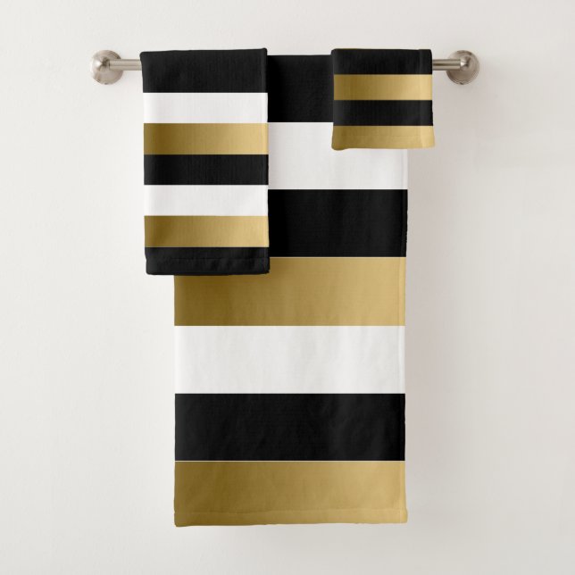 Geometrische Streifen Badhandtuch Set (Insitu)