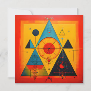 Geometrische Symbole Abstrakt #01 Feiertagskarte