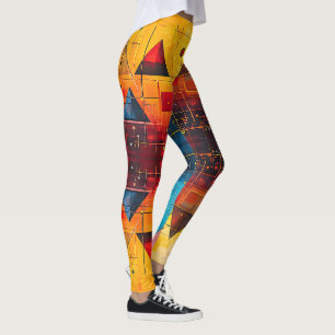 Geometrische Symbole Abstrakt #05. Leggings