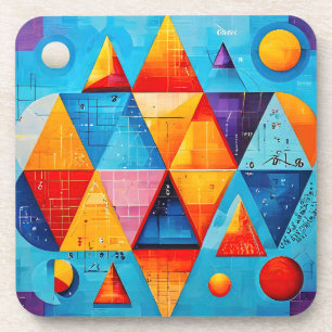 Geometrische Symbole Abstrakt #09 Getränkeuntersetzer