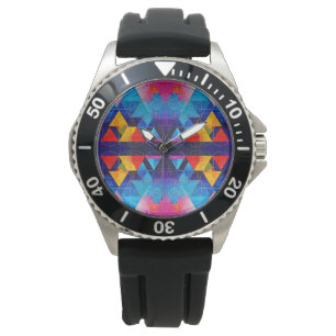 Geometrische Symbole Abstrakt #10 Design 2 Armbanduhr