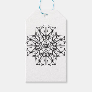 geometrische Symmetrie Geschenkanhänger