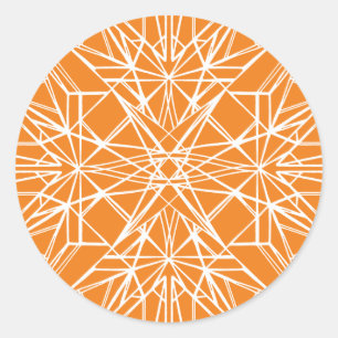 Geometrische Symmetrie Runder Aufkleber