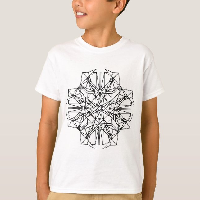 geometrische Symmetrie T-Shirt (Vorderseite)