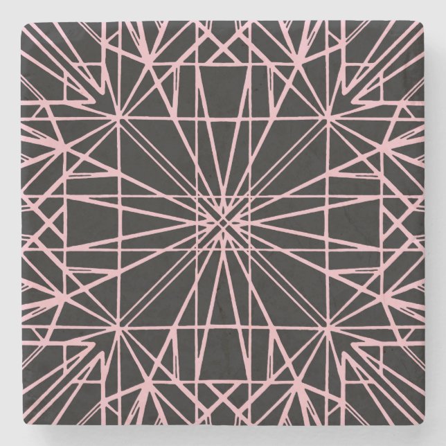 Geometrische Symmetrie zwischen Schwarz und Pellro Steinuntersetzer (Vorderseite)