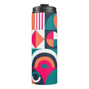 Geometrische Tapeten Hintergrund. Moderne Stil vin Thermosbecher
