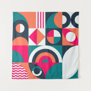 Geometrische Tapeten Hintergrund. Moderne Stil vin Wandteppich