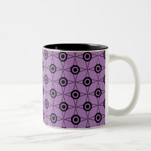 Geometrische Tasse des Retro Funks, Lavendel
