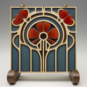 Geometrische Tile der Floral Harmony Fliese