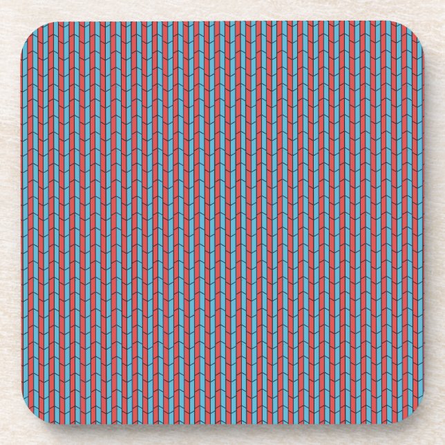 Geometrische Tiles Getränkeuntersetzer (Vorderseite)