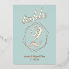 Geometrische Tischnummer an der Grenze