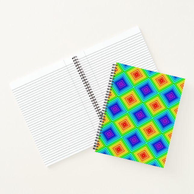 Geometrische Topografie - Notebook Notizbuch (Innenseite)