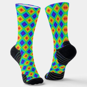 Geometrische Topographie - Athletiksocken Socken