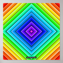 Geometrische Topographie (einzeln) - Poster Druck