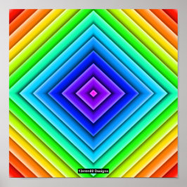 Geometrische Topographie (einzeln) - Poster Druck