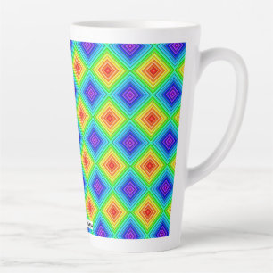 Geometrische Topographie - Latte-Mug Milchtasse