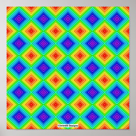 Geometrische Topographie (Muster) - Poster Druck