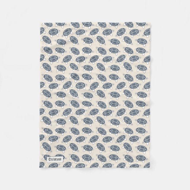 Geometrische TURTLE-Abdeckung Fleecedecke (Vorderseite)