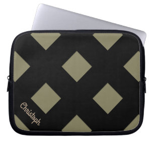 Geometrische Überfahrt-schwarze Pastelllinien mit Laptopschutzhülle