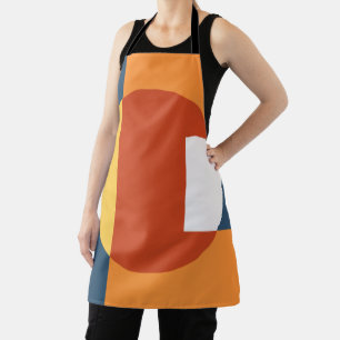 Geometrische überlappende Formen - Retro-Stil Schürze