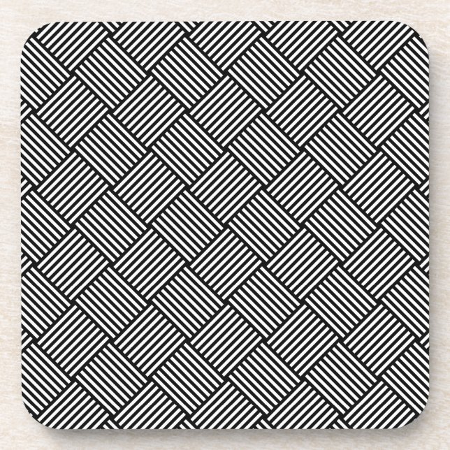 Geometrische überprüfte Beschaffenheit Getränkeuntersetzer (Vorderseite)