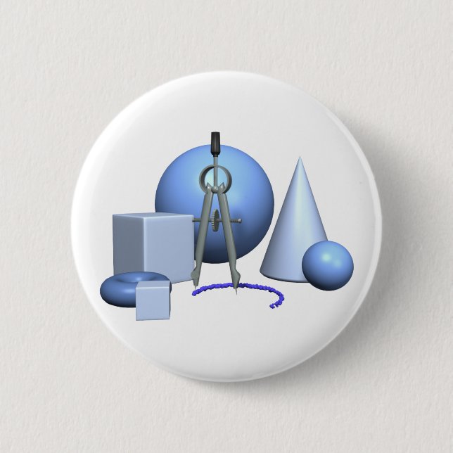 Geometrische und geometrische Formen Button (Vorderseite)