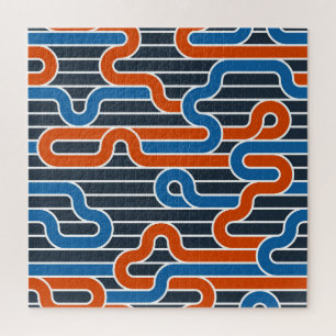 Geometrische verdrehte Linien Vintage