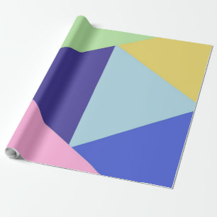 geometrische, vielfarbige Kunst Geschenkpapier