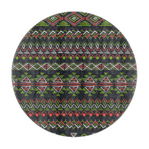 Geometrische Vintage: nahtlose Muster-Sammlung. Schneidebrett