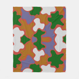 Geometrische Vintage Streetwear Fleecedecke