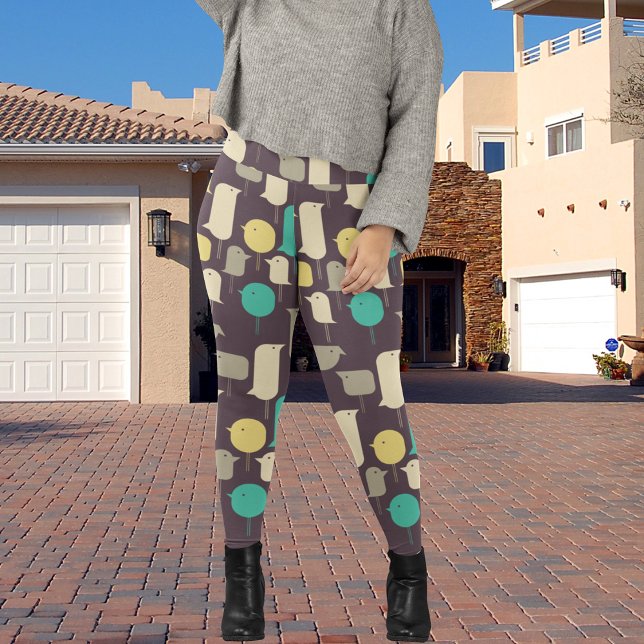 Geometrische Vögel Leggings (Von Creator hochgeladen)