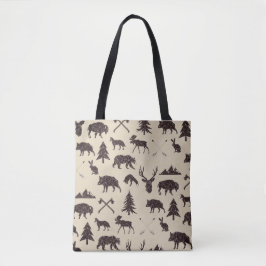 Geometrische Waldtiere| Tiertotbeutel Tasche