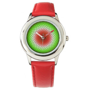 Geometrische Wassermelone-Kinderuhr Armbanduhr