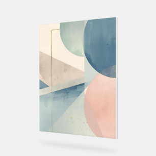 Geometrische weiche Farbtöne - Moderne, Abstrakte  Acrylschild
