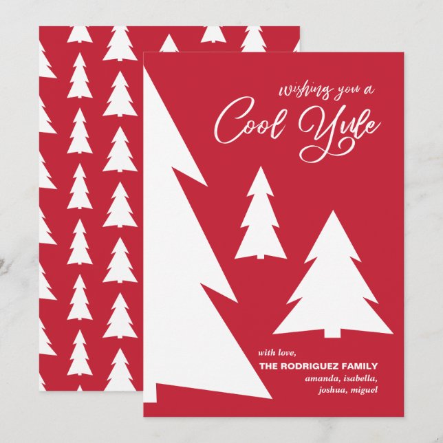 Geometrische Weihnachten mit geometrischen Coolen  (Vorne/Hinten)