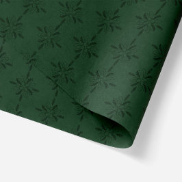 Geometrische Weihnachtsfeiertage Poinsettia Dunkel Seidenpapier