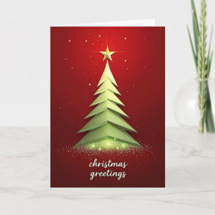 Geometrische Weihnachtskarte Karte