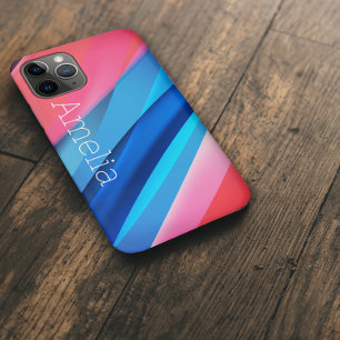 Geometrische Welle Korallenblau Case-Mate iPhone Hülle