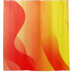 Geometrische Wellenform mit abstrakter glurrer Abs Duschvorhang
