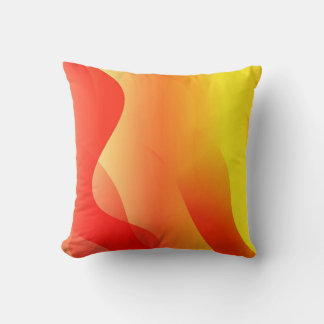 Geometrische Wellenform mit abstrakter glurrer Abs Kissen